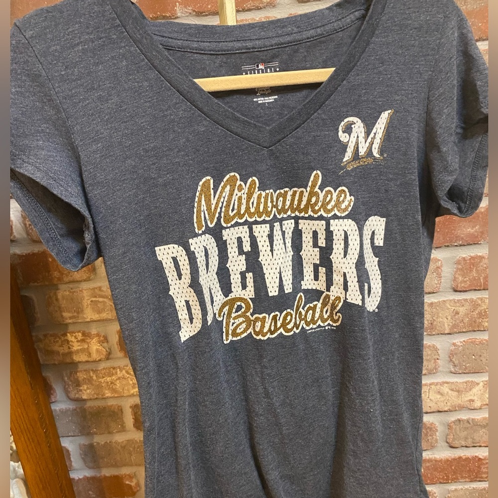 Milwaukee Brewers T-Shirt Juniors Size L